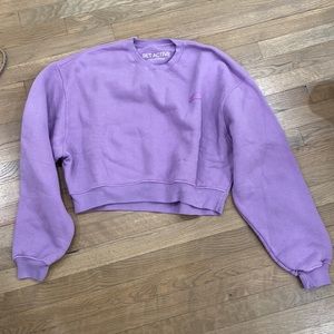 NWOT Set active crop sweatshirt in cosmo